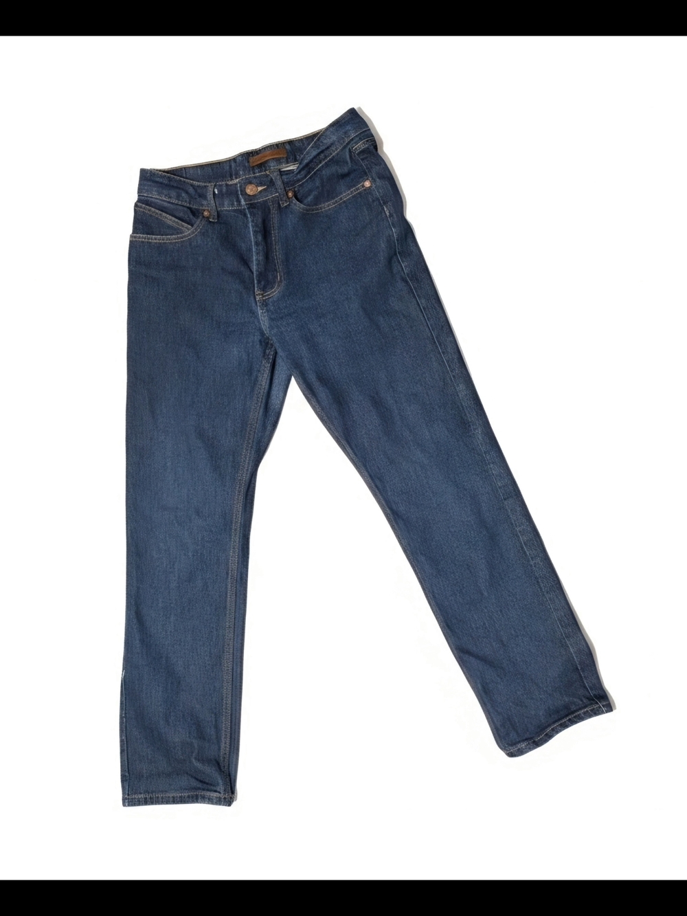 French Connection Men's Straight Jeans in Deep Blue Wash